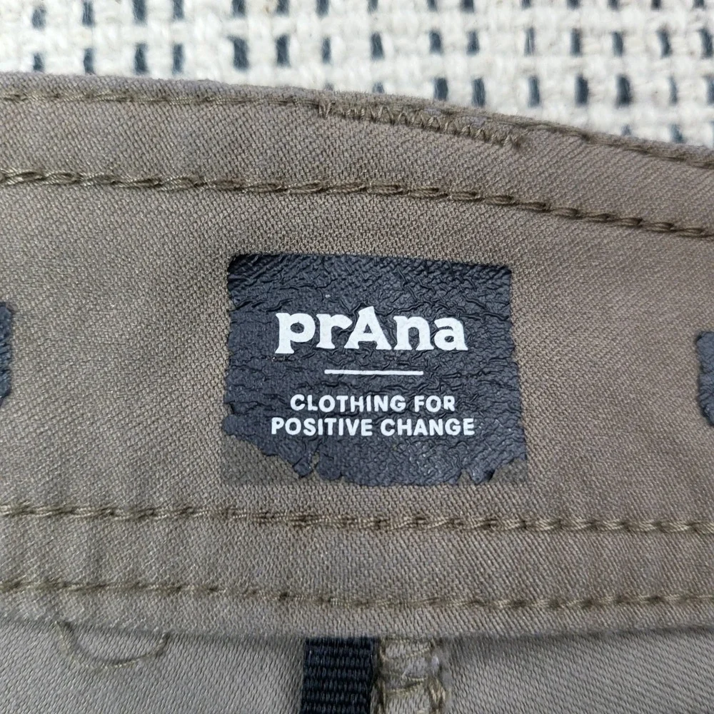 PrAna Pants Mens 33x32 Brown Chino Standard‎ Fit Casual Outdoor Hiking Stretch